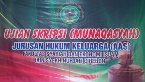 Sidang Munaqasyah Gel III FSEI di Jurusan Hukum Keluarga