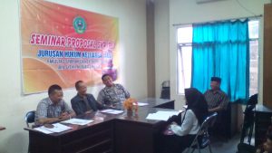 Pelaksanaan Seminar Proposal Skripsi