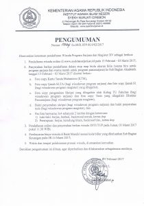 Wisuda Program Sarjana dan Magister XV