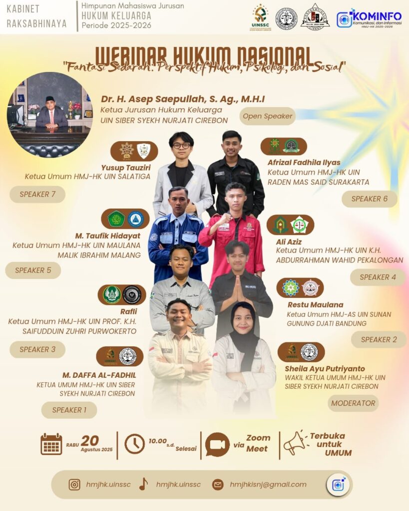 Webinar Hukum Nasional “Fantasi Sedarah: Perspektif Hukum, Psikologi dan Sosial”